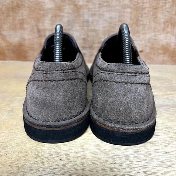 John Varvatos Brown Suede Leather Loafers Slip On Shoes 7631 Men Size 9 M - Picture 4 of 10